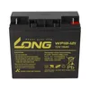A black rechargeable sealed lead-acid battery with yellow and white text and logos. Anteprima dell’immagine prodotto