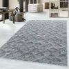 Hochflor Teppich PISA Grau 200 cm Rund Produktbild-Vorschau 2