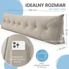ELONEO Rückenkissen 200 cm breit, Keilkissen für Bett und Produktbild-Vorschau 12