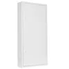 A white metal electrical distribution box with two doors, shown from a three-quarter angle against a white background. Produktbild-Vorschau