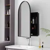 okwish Armoire miroir arrondie, meuble mural pour salle de Voir les images du produit 2