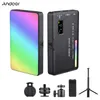 Zestaw oświetlenia wideo Andoer W140 RGB LED – kieszonkowe Podgląd zdjęcia produktu 14