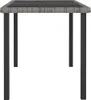vidaXL Table de jardin grise 140x70x73 cm Poly rotin Voir les images du produit 2