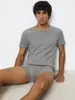 Marc O´Polo Herren T-Shirt 2-Pack Iconic Rib - Grau - Größe Produktbild-Vorschau 5