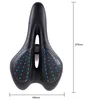 Selle de vélo ergonomique Noir Bleu Antidérapant Gel Voir les images du produit 6
