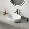 Keramické umyvadlo na desce bílé 49 x 35 cm Náhled obrázku produktu 6