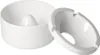 A white ashtray with a removable lid is shown against a white background. Anteprima dell’immagine prodotto