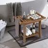 GOPLUS Duschbank mit Ablage, Duschhocker für Beinrasur & Produktbild-Vorschau 7