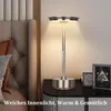 2er Set Kabellose Dimmbare LED Akku Tischleuchten, Touch Produktbild-Vorschau 7