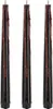 Candele di sangue 20,4 cm di cera set di 3 nero / rosso Anteprima dell’immagine prodotto 1