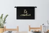 MuchoWow® Wandteppich Wandbehang Zitate - Kreativ - Gold Produktbild-Vorschau 3
