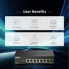 D-Link DMS-108P/E 8-Port Switch Multi-Gigabit Unmanaged PoE Produktbild-Vorschau 7