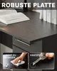 WOLTU Bürotisch, mit 3 Schubladen und Schloss, aus Holz, Produktbild-Vorschau 4