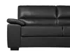 BELIANI Sofa Schwarz Kunstleder 3-Sitzer Zeitgenössisch Produktbild-Vorschau 6
