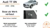 Autoradio Einbaupaket Blaupunkt Milano 200 BT für Audi TT Produktbild-Vorschau 5