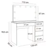 YOURHOUSE24 Schminktisch AURORA II ELITE KASCHMIR mit Produktbild-Vorschau 7