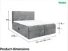 MEBLINI Boxspringbett mit Bettkasten - 200x220 - Produktbild-Vorschau 7