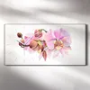 Leinwand Uhr Küche Wohnzimmer Bild 60x30 Aquarell Blumen Produktbild-Vorschau 2