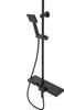 A black shower set on a white background. Produktbild-Vorschau