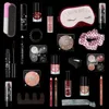 A collection of makeup and beauty products arranged on a black background. Produktbild-Vorschau