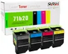 Set di 4 toner compatibili Lexmark 71B20 - CS317dn CS417dn Anteprima dell’immagine prodotto 1