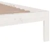 vidaXL Massivholzbett Weiß 100x200 cm Produktbild-Vorschau 6