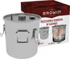 A stainless steel smoker pot and its packaging are displayed. Produktbild-Vorschau