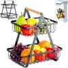 Panier en métal de style loft pour fruits et légumes Voir les images du produit 11
