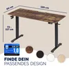 CASARIA® Höhenverstellbarer Schreibtisch elektrisch 120 x Produktbild-Vorschau 2