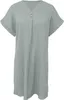 ASKSA Damen Musselin Kleid Sommer V-Ausschnitt Luftige Produktbild-Vorschau 2