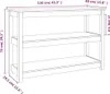 vidaXL Table console 110x40x74 cm pin massif Voir les images du produit 8