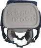 A top-down view of a blue and gray school backpack. Produktbild-Vorschau