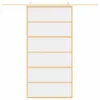 Schiebetür Golden 102,5x205 cm ESG-Klarglas und Aluminium Produktbild-Vorschau 8