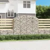 vidaXL Gabione mit Hochbogen 200x50x160/180 cm Verzinktes Produktbild-Vorschau 2