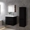 60 cm Badmöbel-Set Unterschrank mit Mineralguss waschtisch Produktbild-Vorschau 3