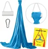 Diabolo-Tuch Luftakrobatik 6m türkisblau mit weib Produktbild-Vorschau 1
