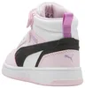 Puma Rebound V6 MID AC+ PS Sneaker, White Black-Pearl Pink, Produktbild-Vorschau 3
