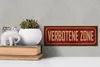 Holzschild Spruch 27x10cm verbotene Zone Produktbild-Vorschau 5