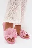 Damen flache Sandalen mit dekorativen Blumen Rosa Elzoria Produktbild-Vorschau 3