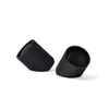 Two black cylindrical speakers with a ribbed exterior and a honeycomb grille on the open end, placed on a white background. Podgląd zdjęcia produktu