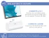 Powerbank 5000mAh USBC PD connecteur intégré Blanc Voir les images du produit 3
