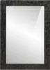 vidaXL Badspiegel Schwarz 50x70x2,5 cm Massivholz Mango und Produktbild-Vorschau 1