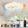 Deckenleuchte mit Ventilator, Leise LED Deckenventilator Produktbild-Vorschau 1