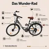 oToMUNICH Plus Boring Grey 28 Zoll Fahrrad, Shimano 7-Gang, Produktbild-Vorschau 2