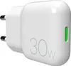 A white USB-C GaN 30W charger with a green indicator light. Anteprima dell’immagine prodotto