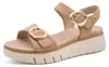 Sandales Compensé en cuir Comfort Voir les images du produit 6