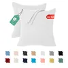 Jersey Kissenbezug 2er Set 65x65 cm 100% Baumwolle Weiss Produktbild-Vorschau 1