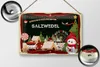 Blechschild Weihnachten Grüße SALZWEDEL 30x20cm Produktbild-Vorschau 2