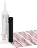 A tube of sealant and a roll of tape with the brand name printed on it. Produktbild-Vorschau
