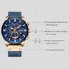 An instructional diagram showing the functions of a men's wristwatch. Produktbild-Vorschau